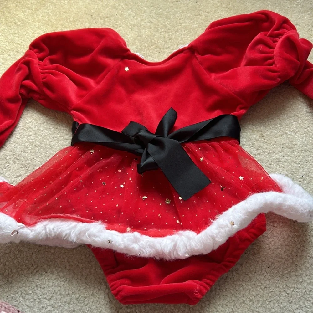 New Baby girl Santa Dress - Picture 5 of 6